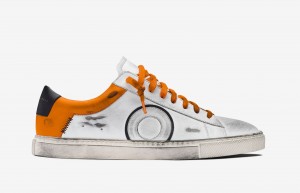 Oliver Cabell Low 1 Sneaker Herren Weiß Orange | Deutschland-92840